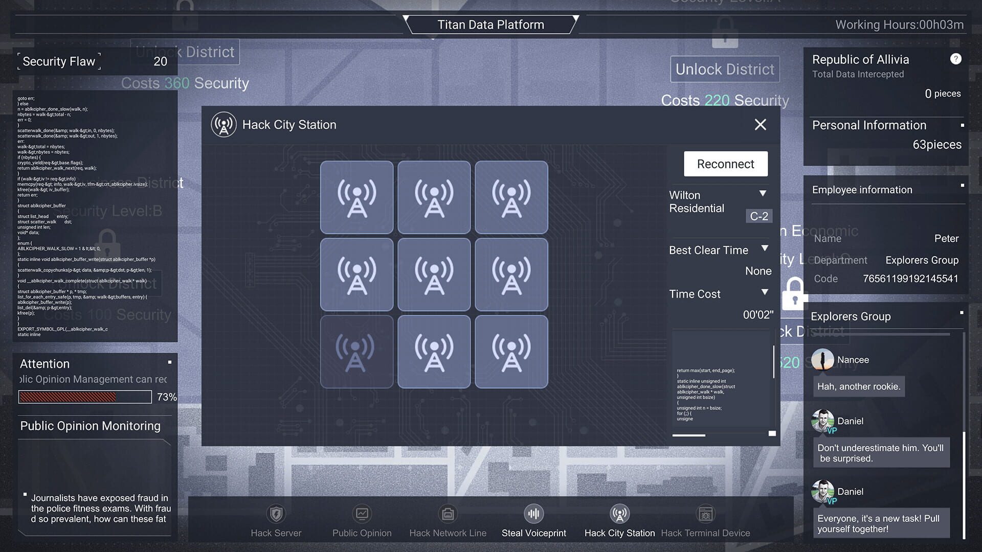 Screenshot for Cyber Manhunt: A Company Man of Titan