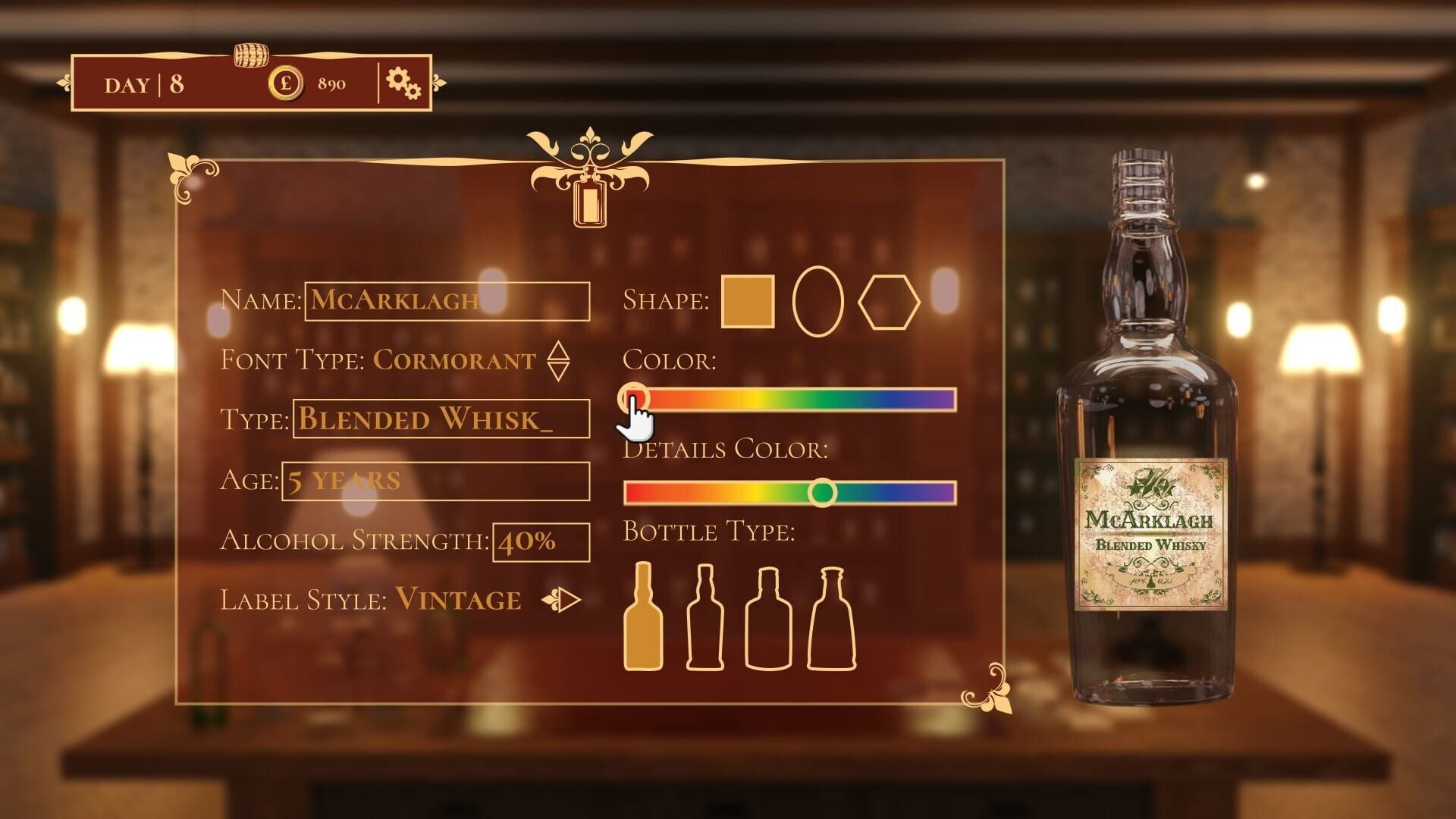 Screenshot for Whisky Bottler