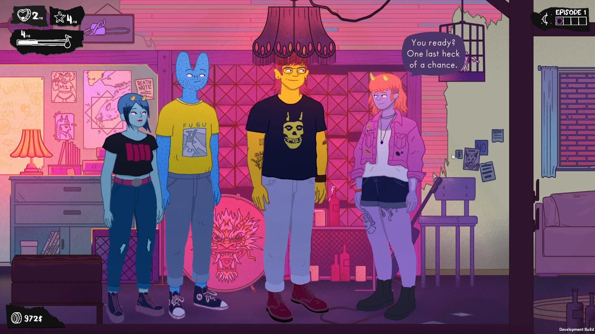 Screenshot for Dead Pets: A Punk Rock Slice of Life Sim