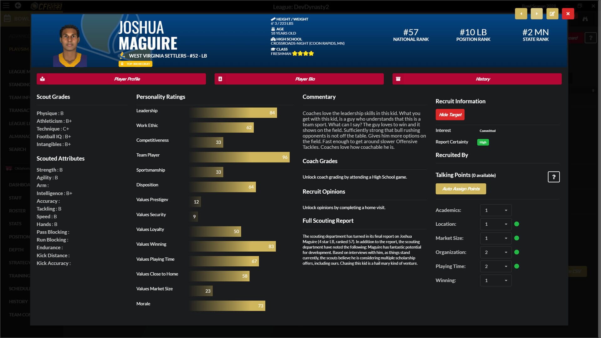 Screenshot for Draft Day Sports: College Football 2023