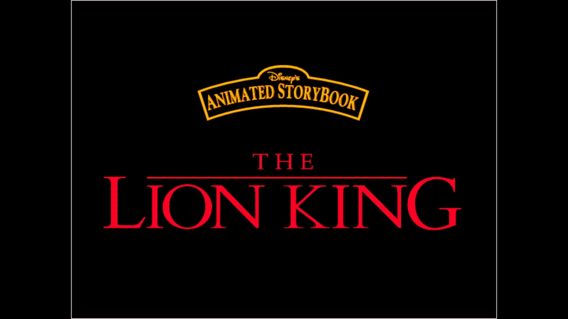 Screenshot for Disney's Animated Storybook: The Lion King