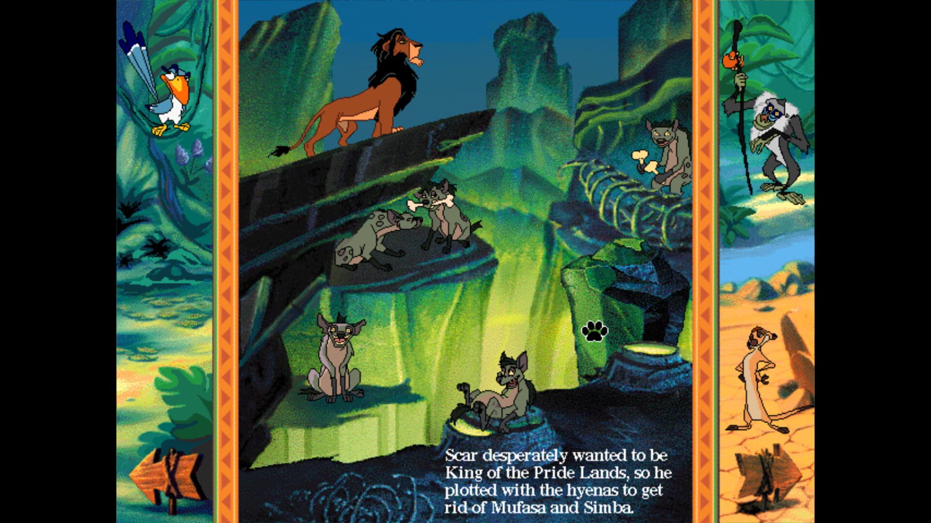 Screenshot for Disney's Animated Storybook: The Lion King
