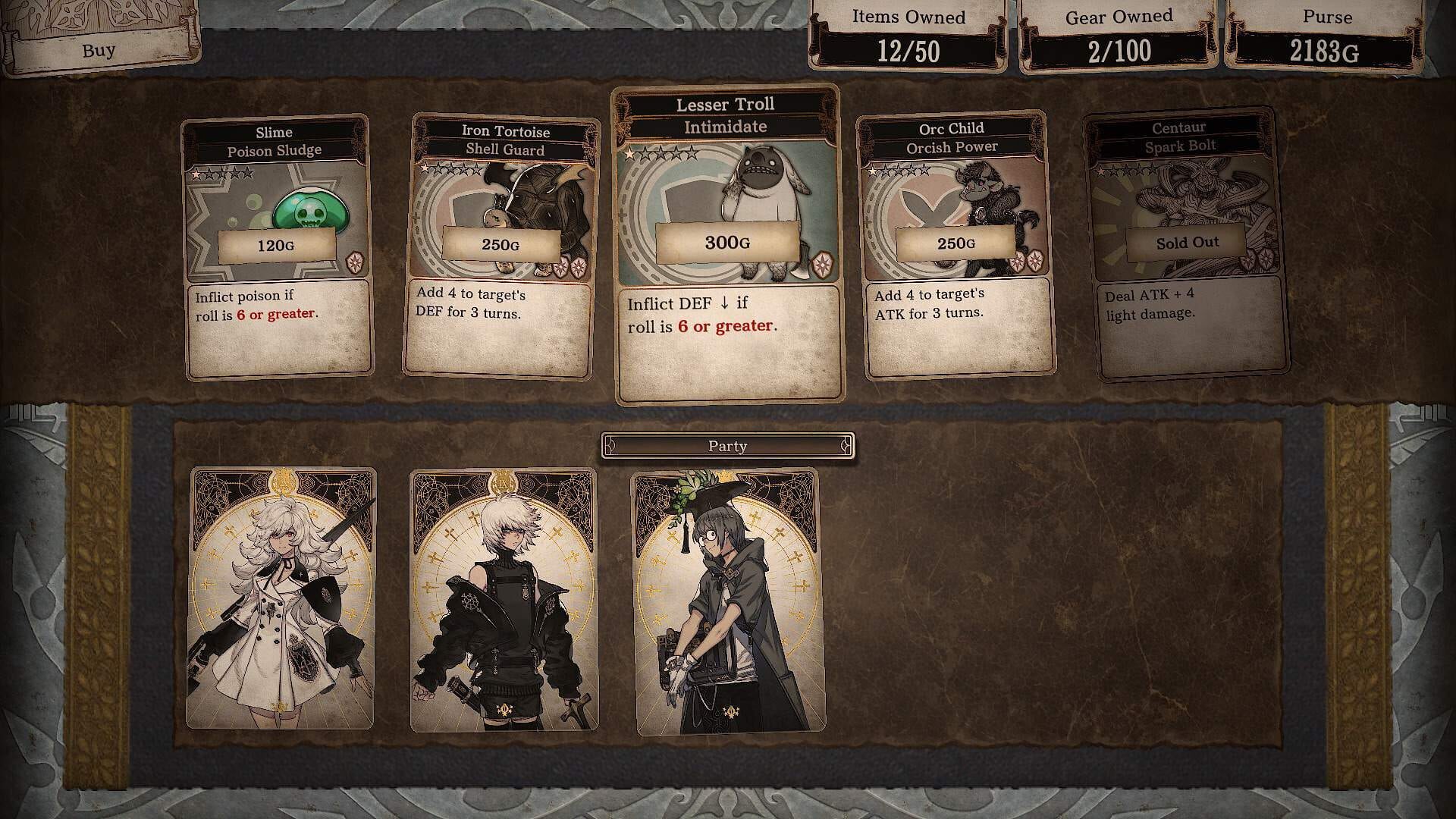 Screenshot for Voice of Cards: The Beasts of Burden