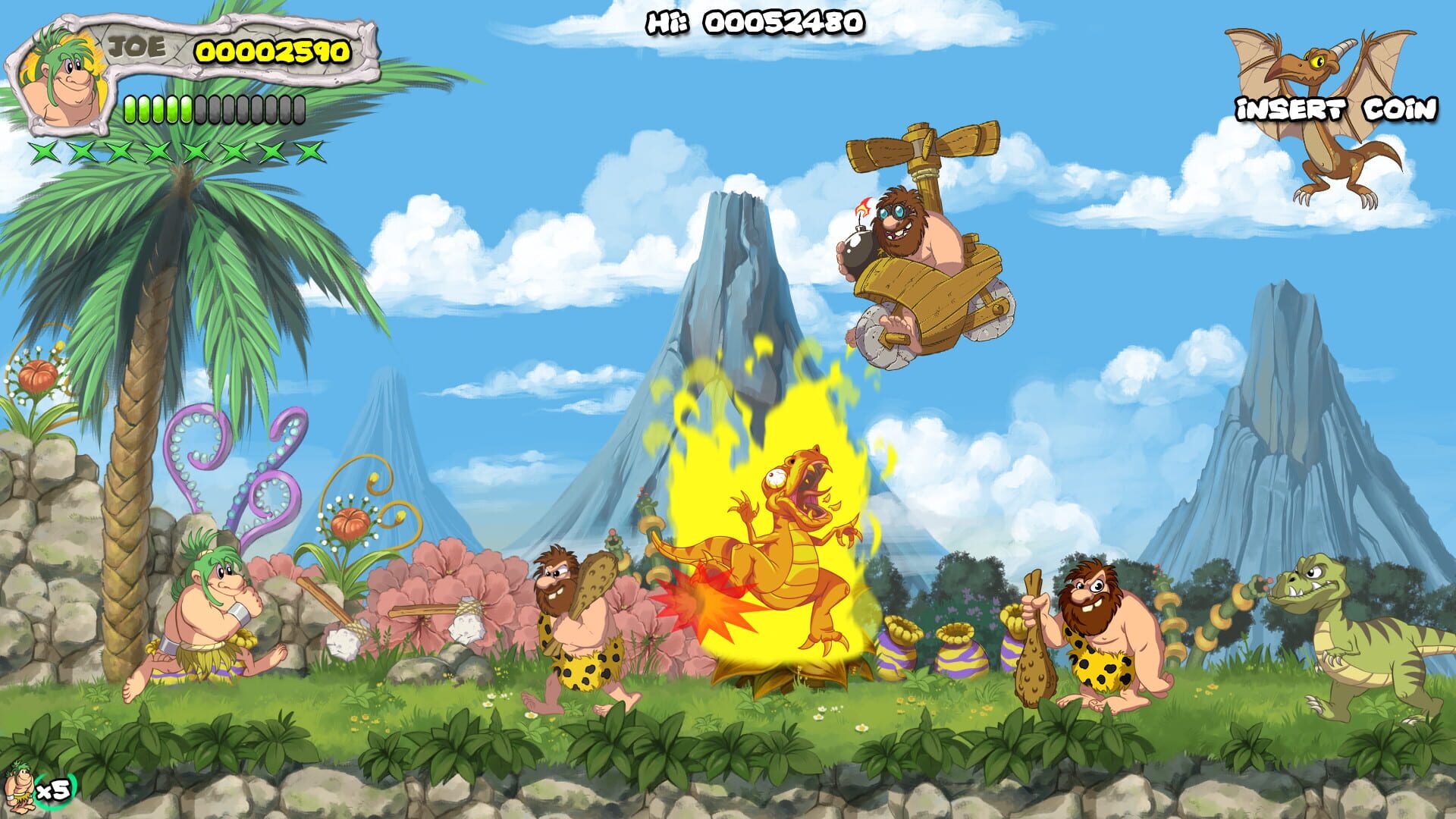 Screenshot for New Joe & Mac: Caveman Ninja