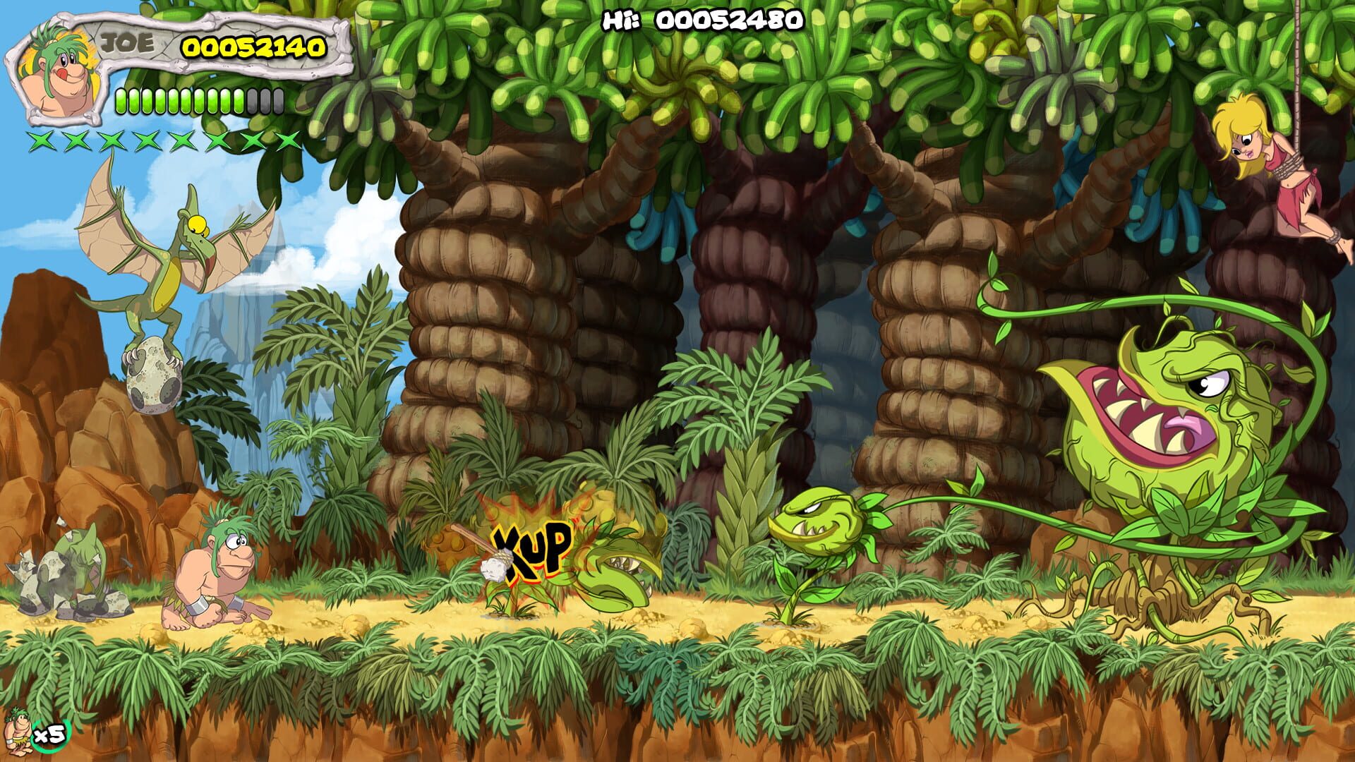 Screenshot for New Joe & Mac: Caveman Ninja