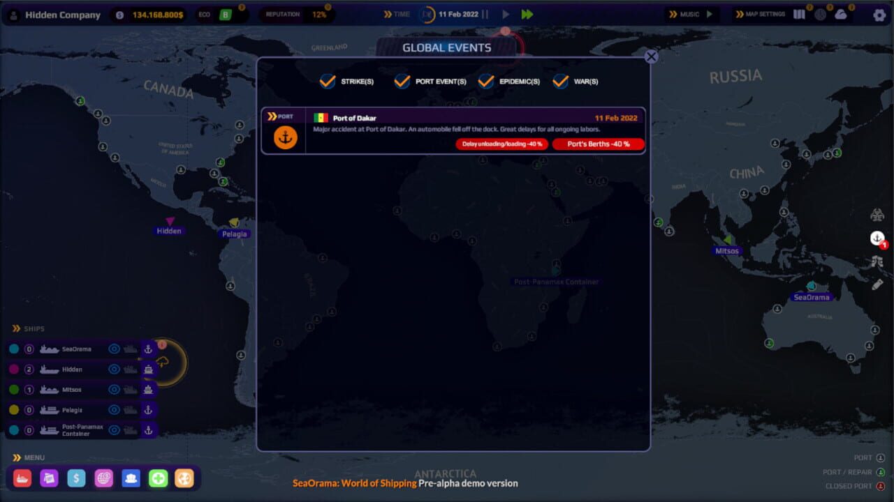 Screenshot for SeaOrama: World of Shipping