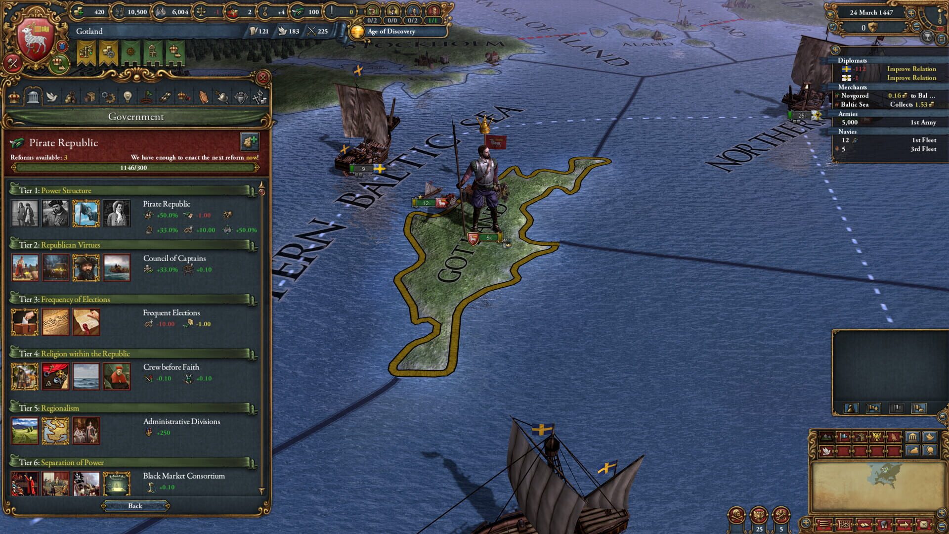 Screenshot for Europa Universalis IV: Lions of the North