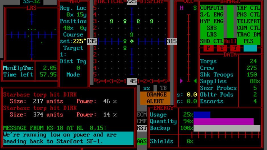Screenshot for Star Fleet II: Krellan Commander