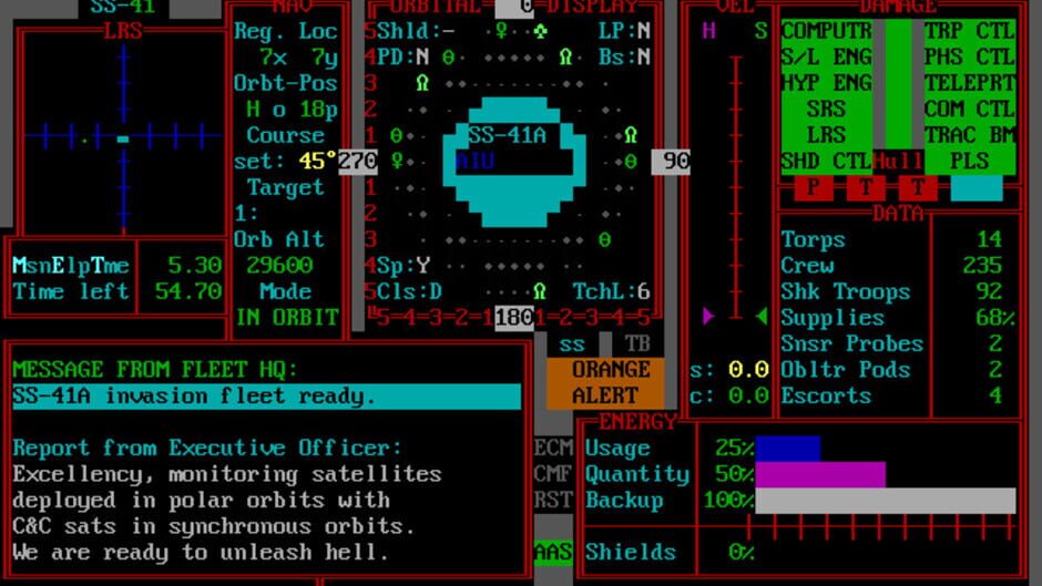 Screenshot for Star Fleet II: Krellan Commander