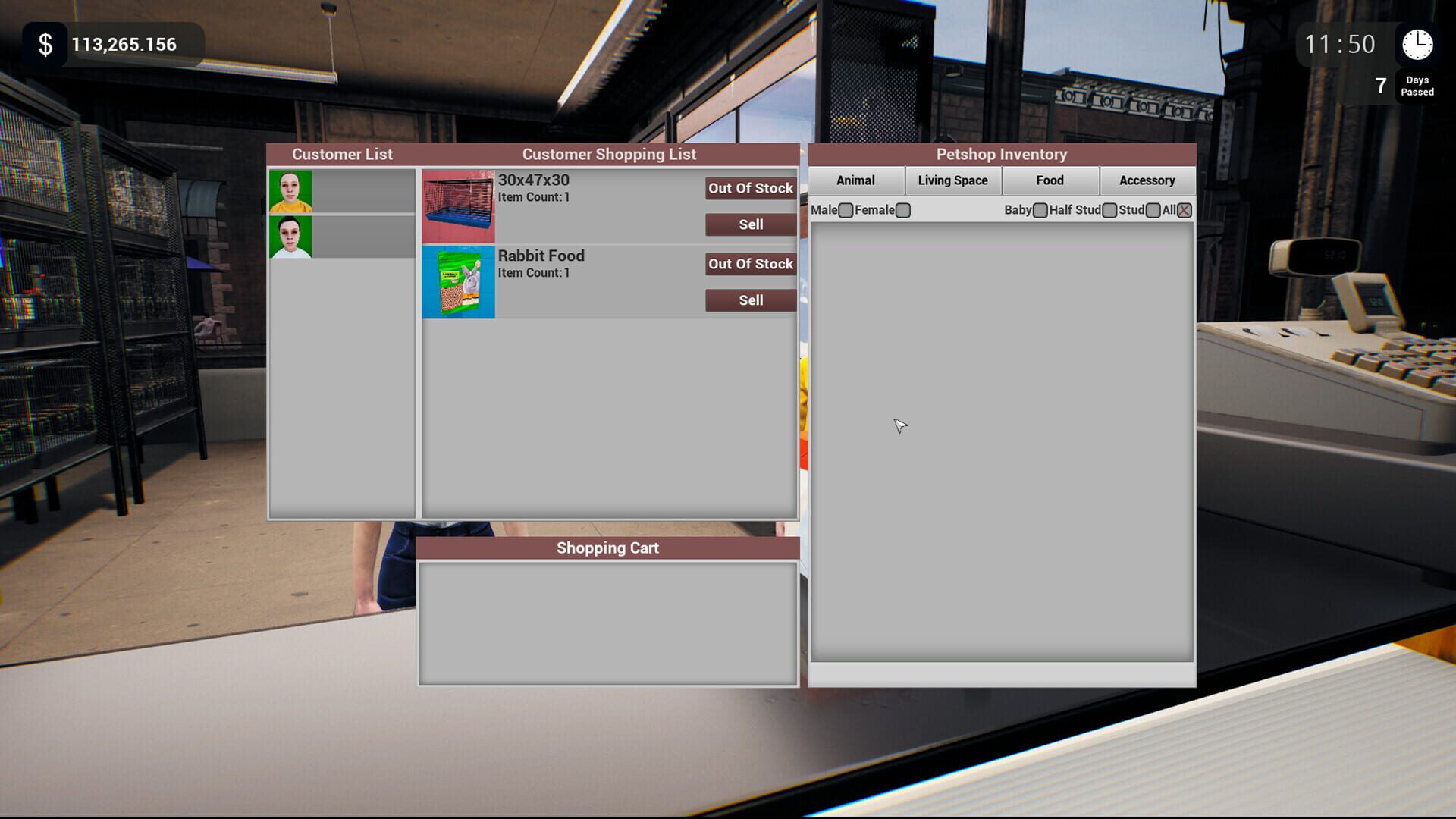 Screenshot for Exotica: Petshop Simulator