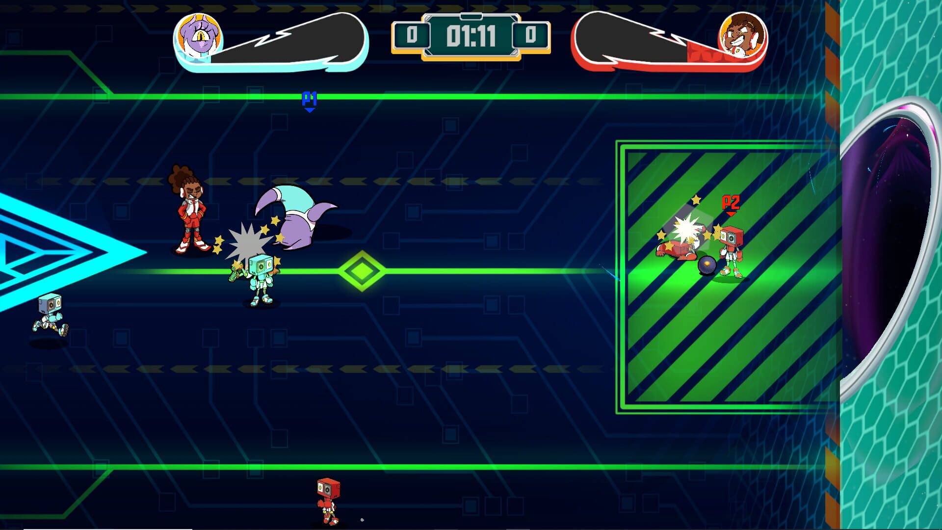 Screenshot for Star Strikers: Galactic Soccer