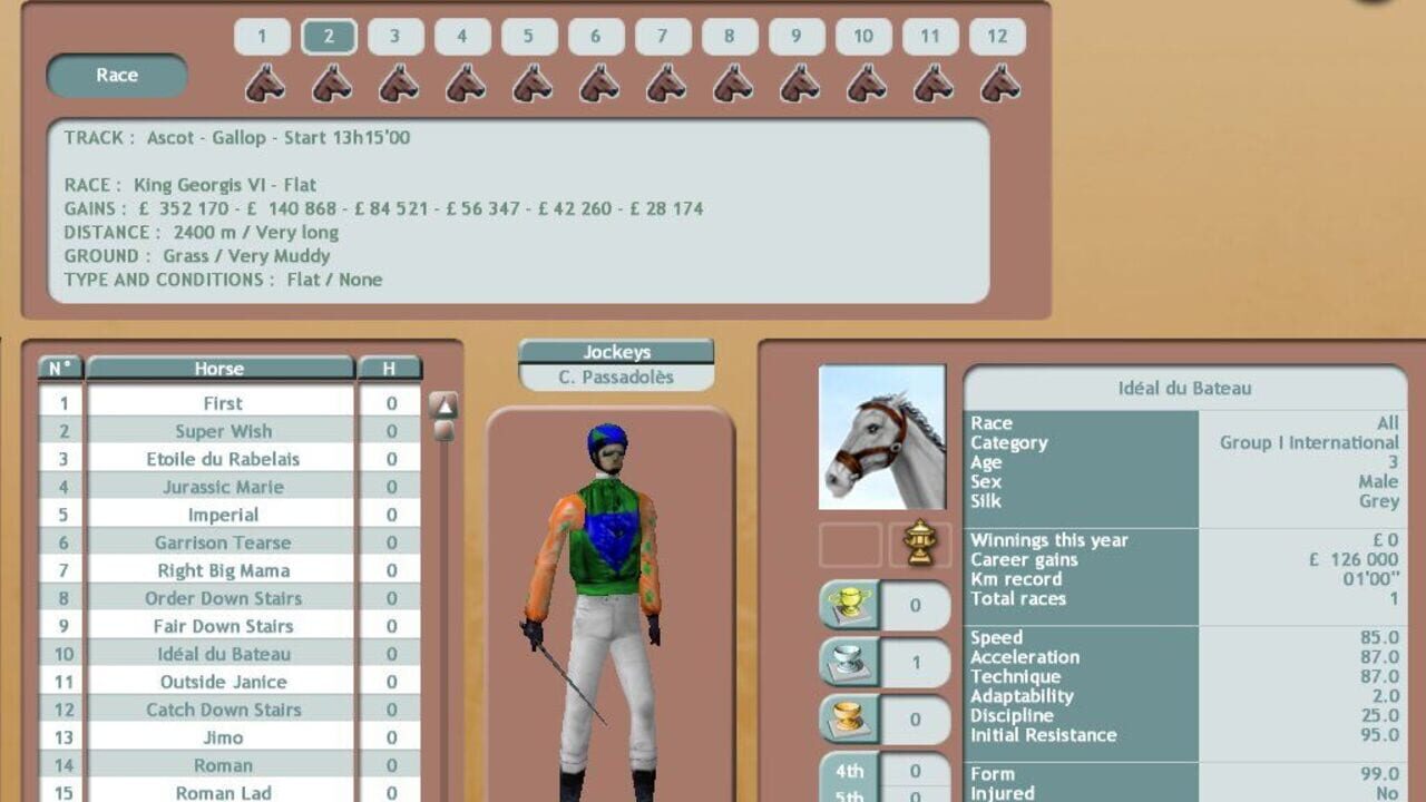 Screenshot for Final Stretch: Horse Racing Sim