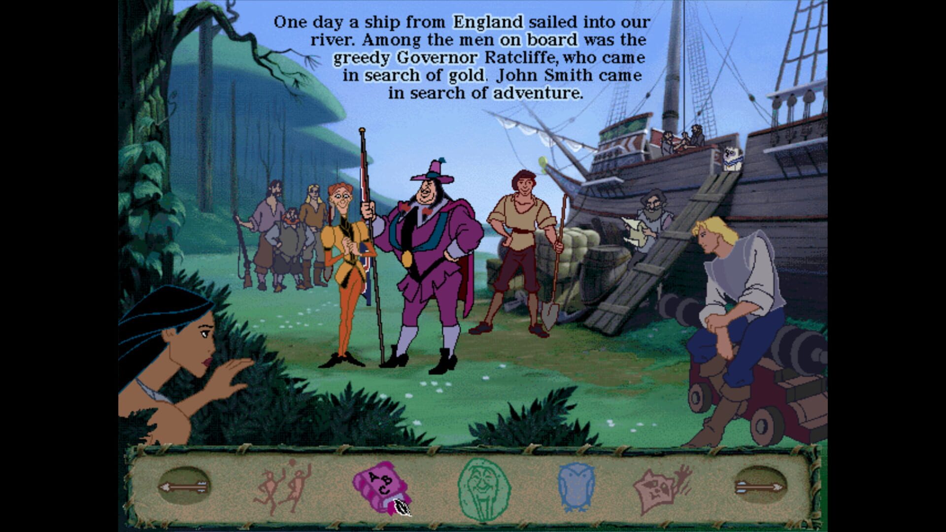 Screenshot for Disney's Animated Storybook: Pocahontas