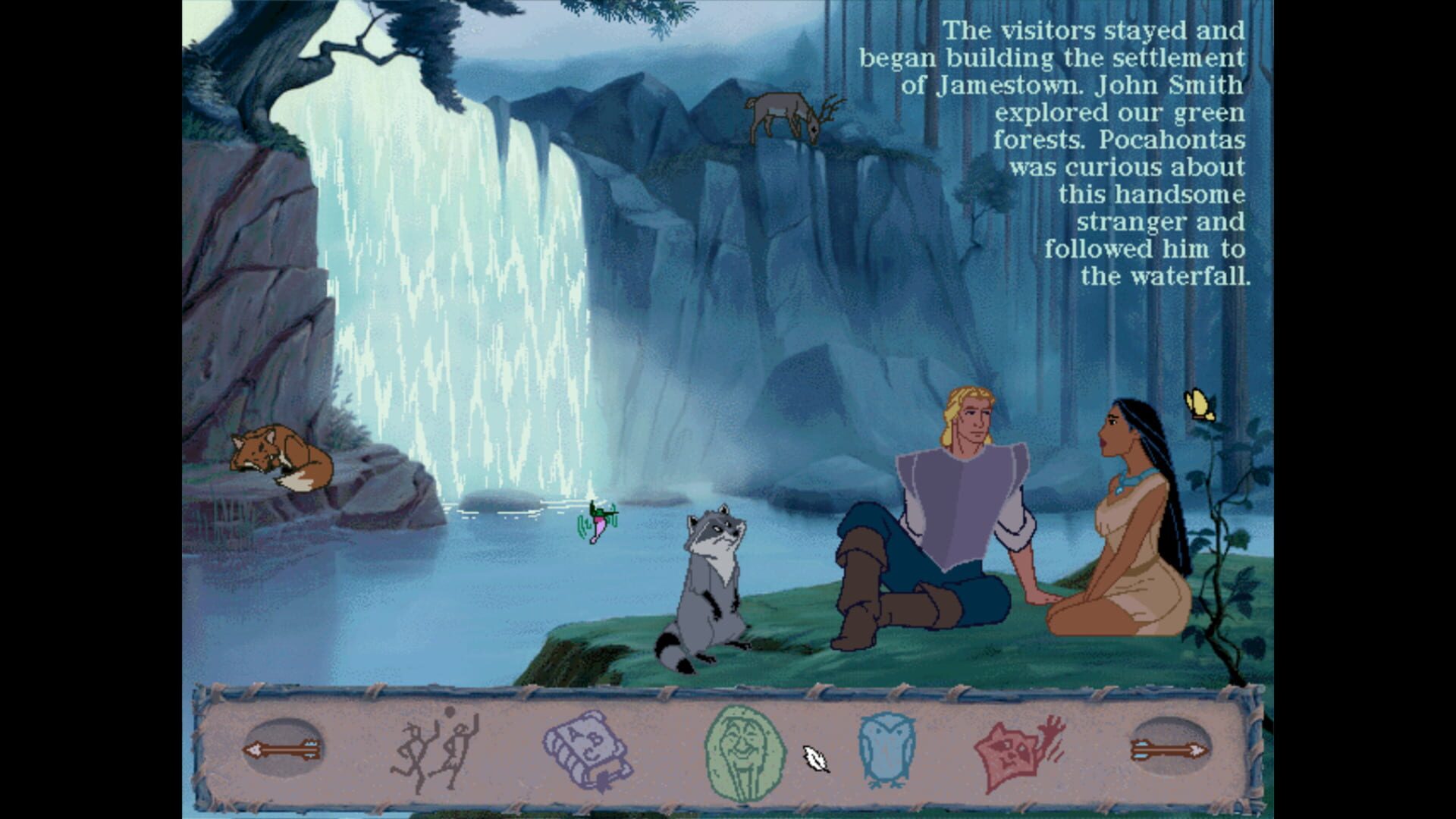 Screenshot for Disney's Animated Storybook: Pocahontas