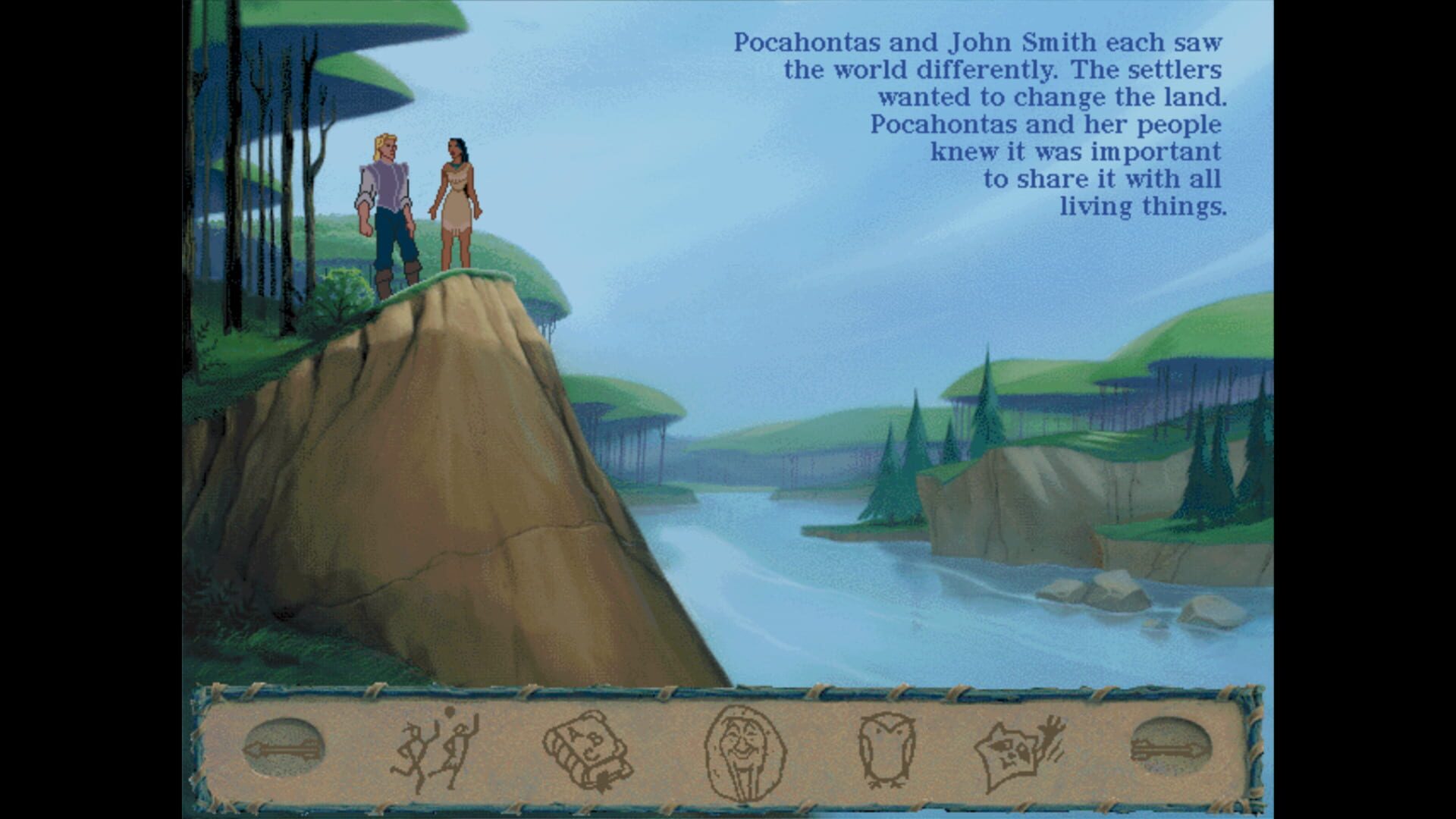 Screenshot for Disney's Animated Storybook: Pocahontas