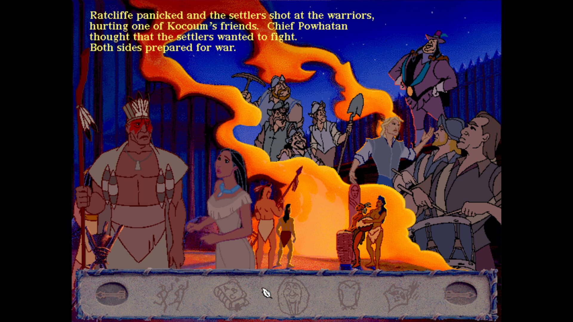Screenshot for Disney's Animated Storybook: Pocahontas