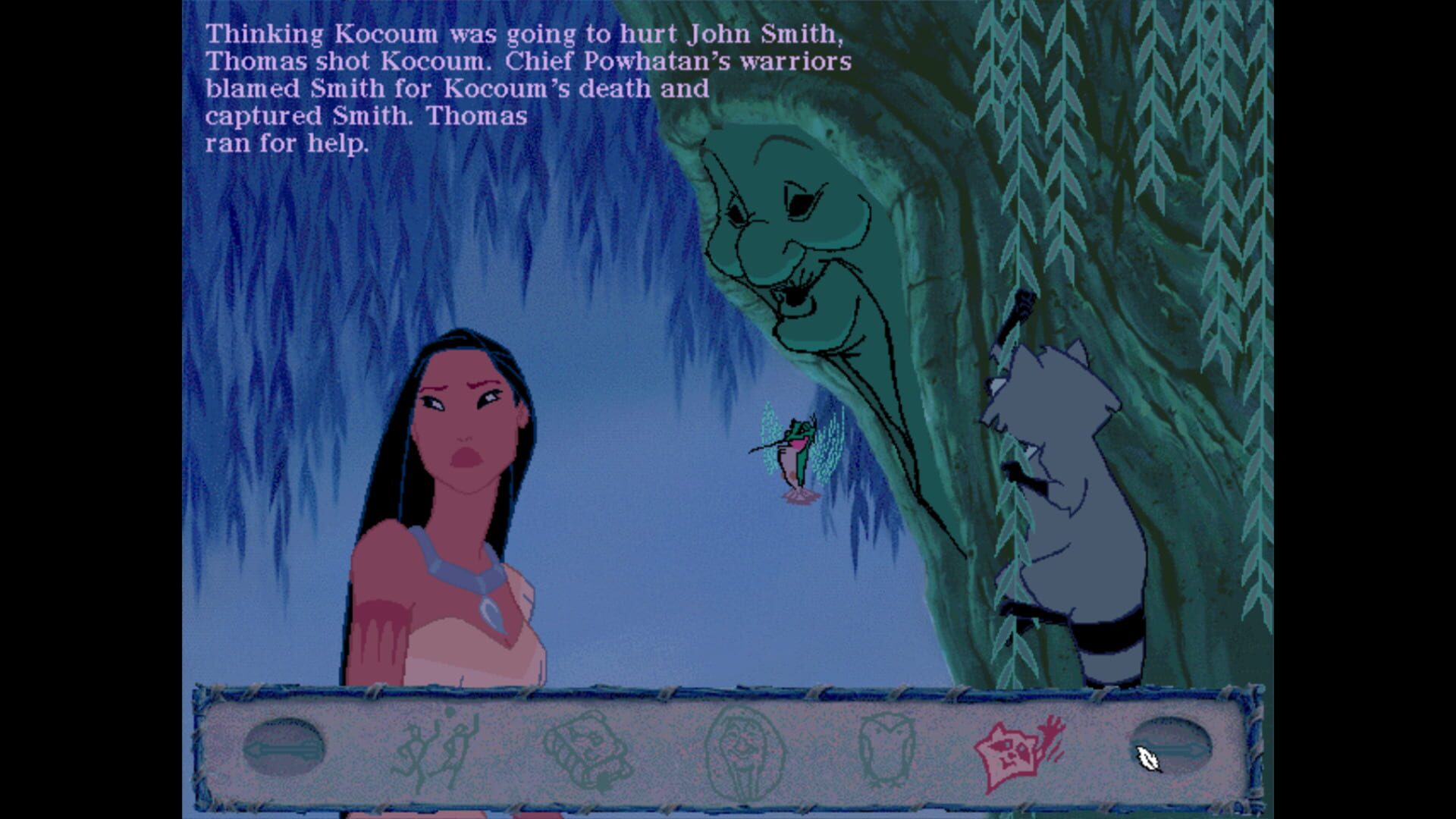 Screenshot for Disney's Animated Storybook: Pocahontas