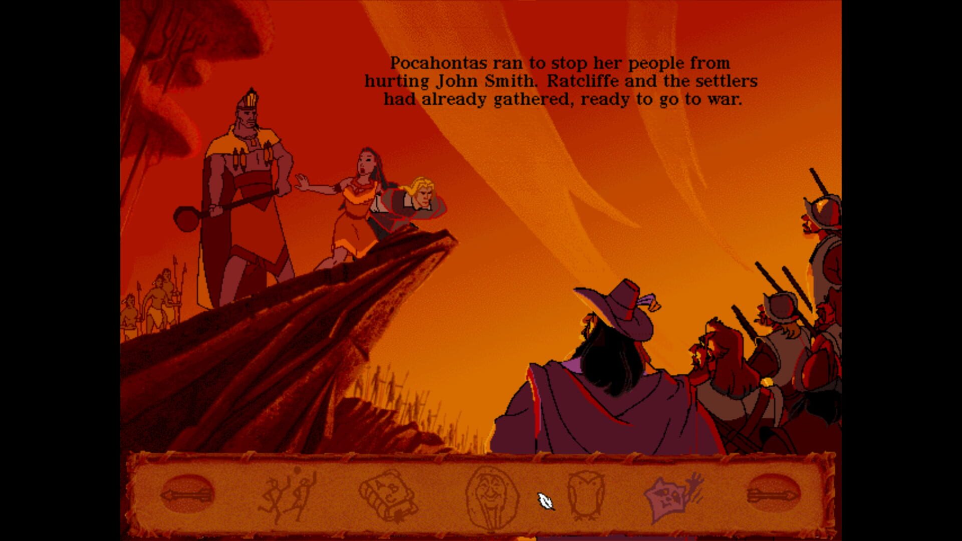 Screenshot for Disney's Animated Storybook: Pocahontas