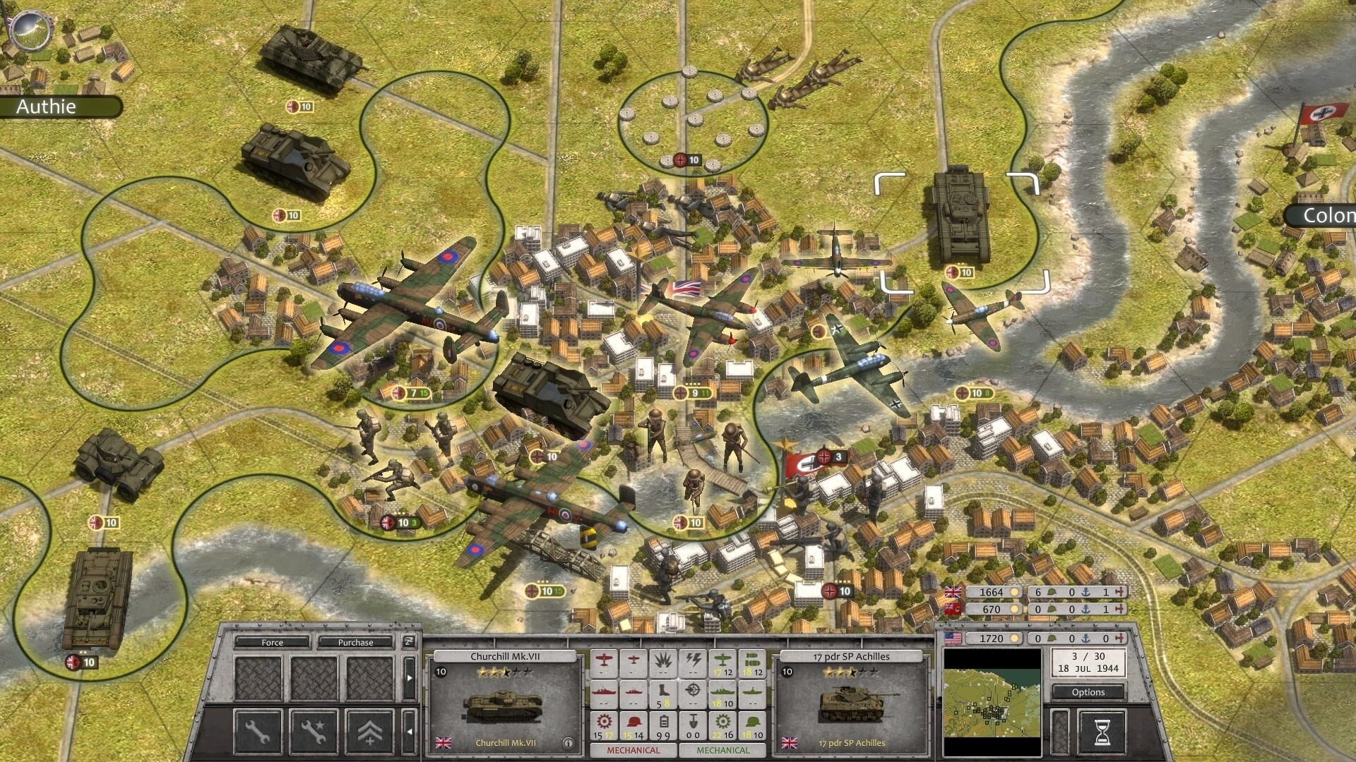 Screenshot for Order of Battle: World War II - Order of Battle: Allies Victorious