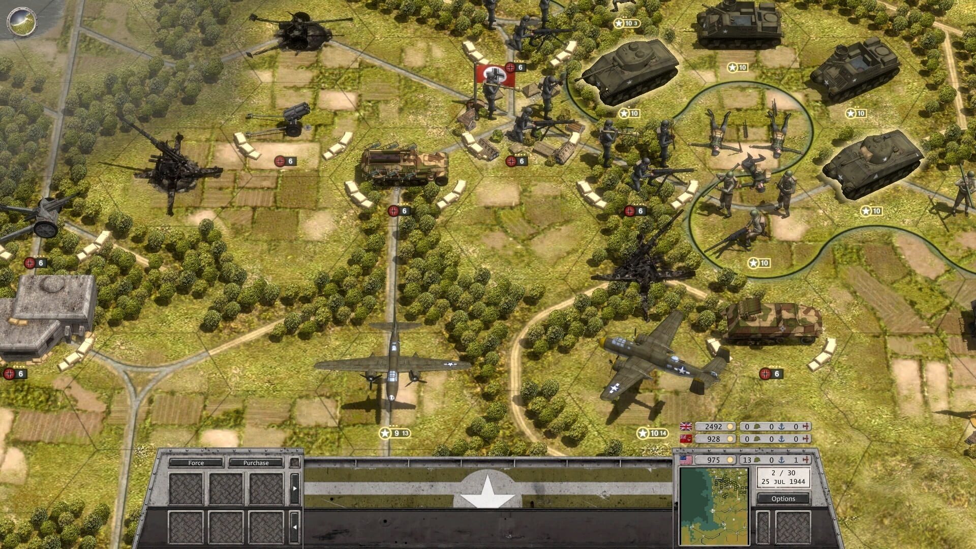 Screenshot for Order of Battle: World War II - Order of Battle: Allies Victorious