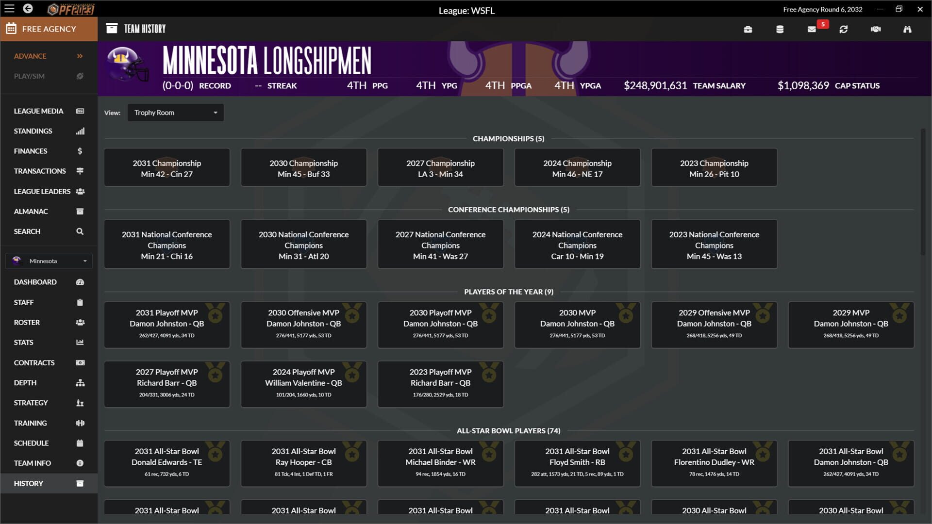 Screenshot for Draft Day Sports: Pro Football 2023