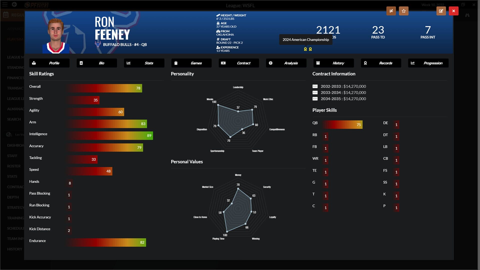 Screenshot for Draft Day Sports: Pro Football 2023