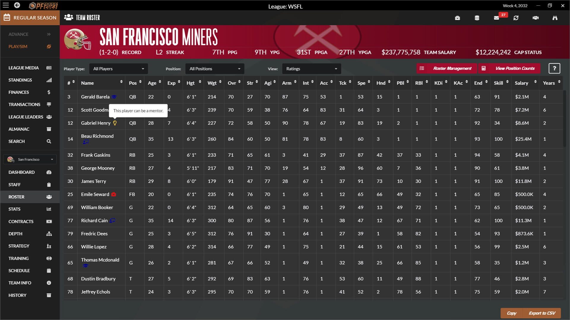 Screenshot for Draft Day Sports: Pro Football 2023