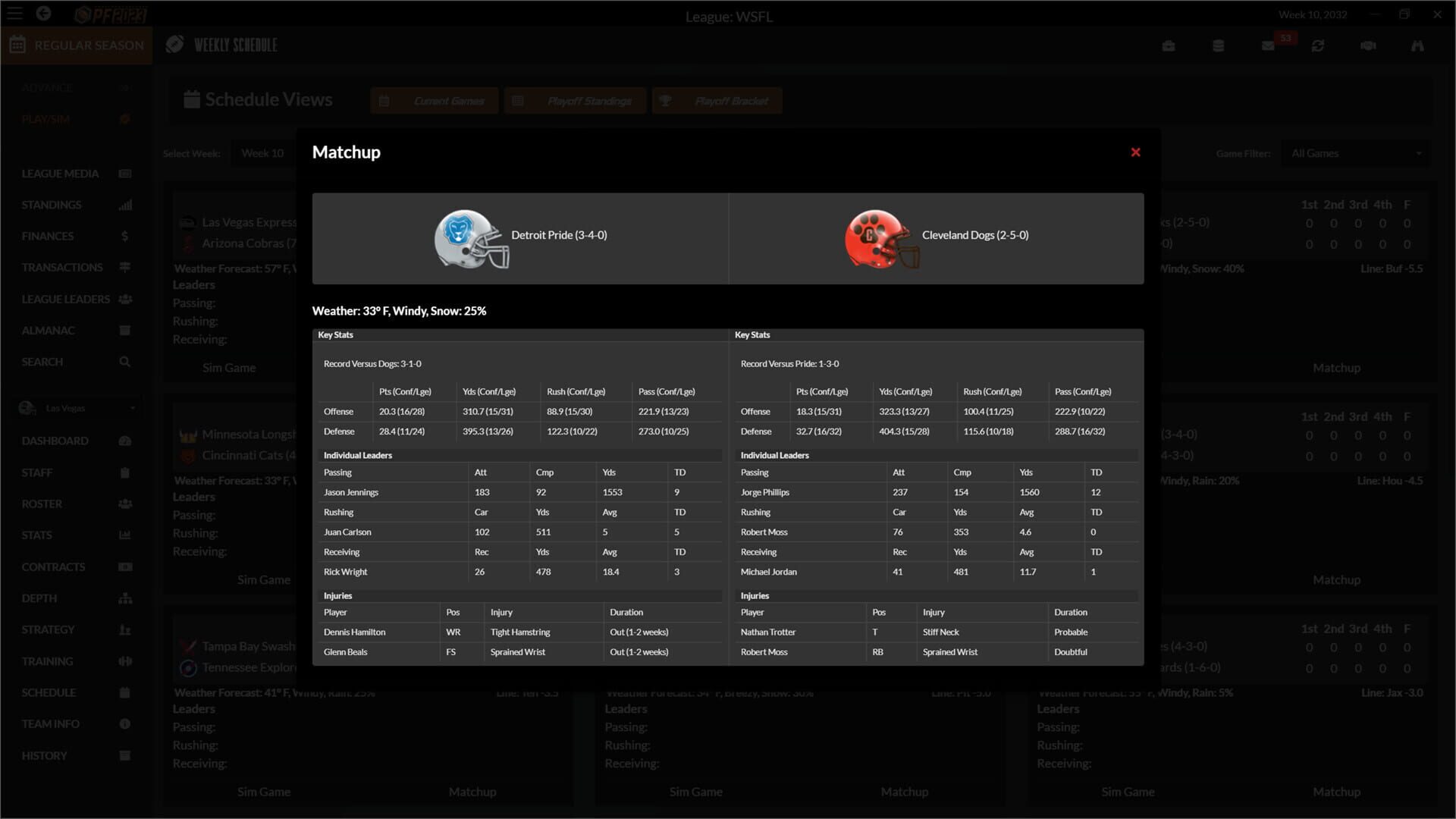 Screenshot for Draft Day Sports: Pro Football 2023