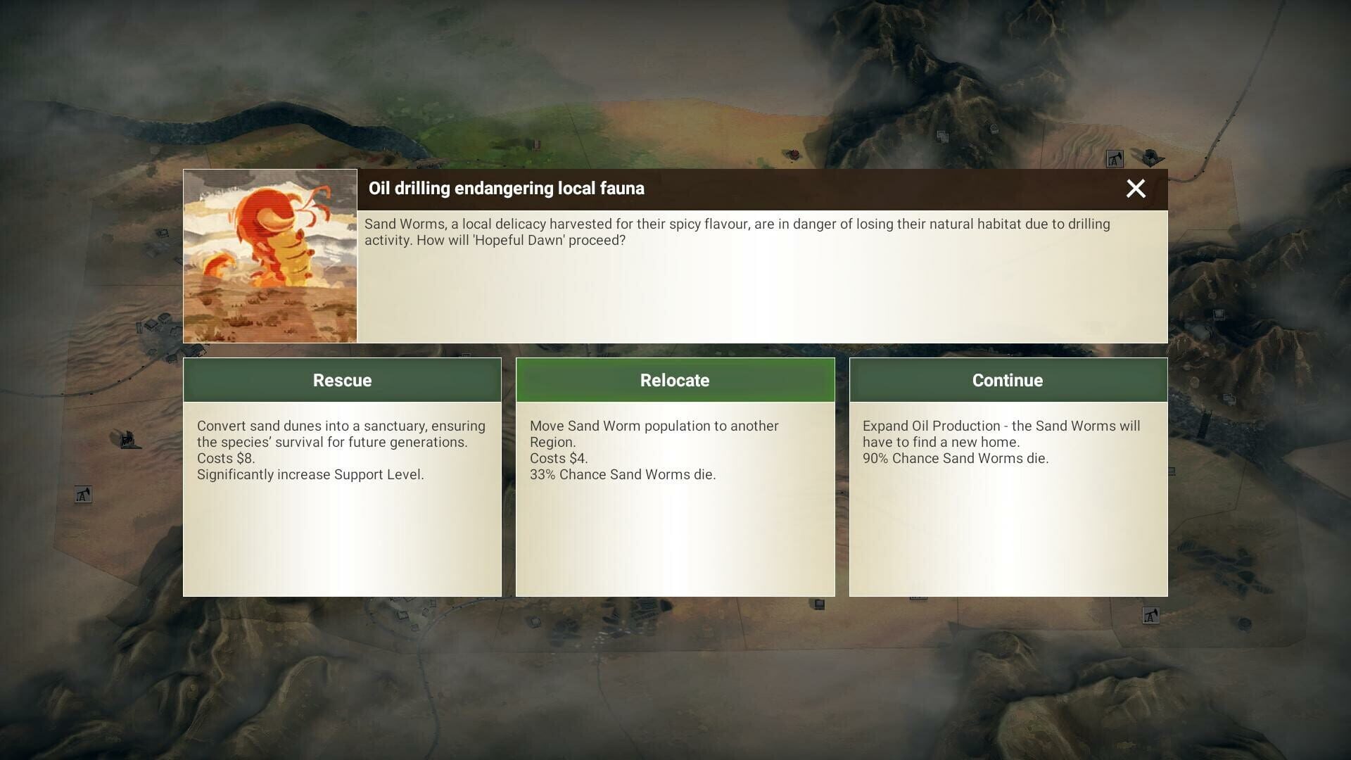 Screenshot for Rebel Inc: Escalation - Sand & Secrets