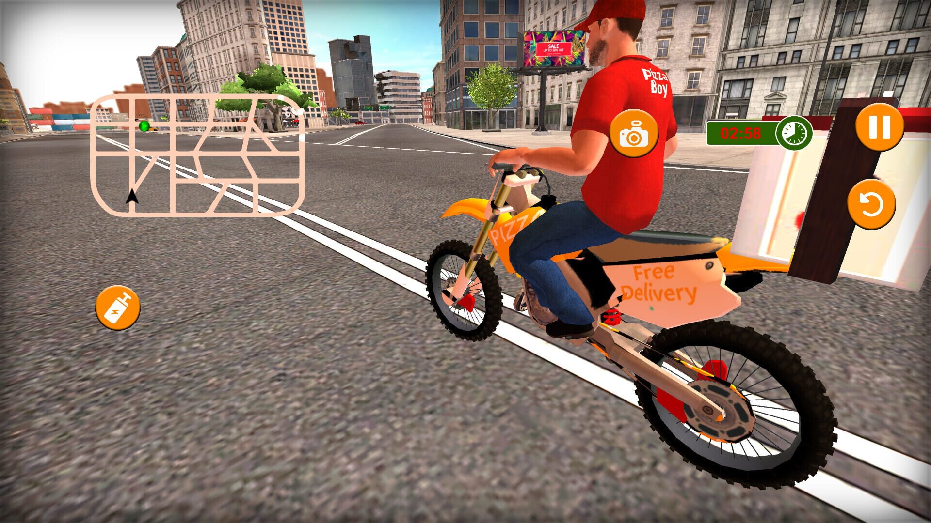 Screenshot for Moto Pizza Courier