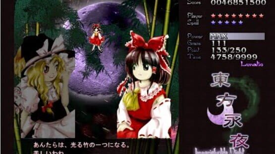 Screenshot for Touhou Eiyashou: Imperishable Night