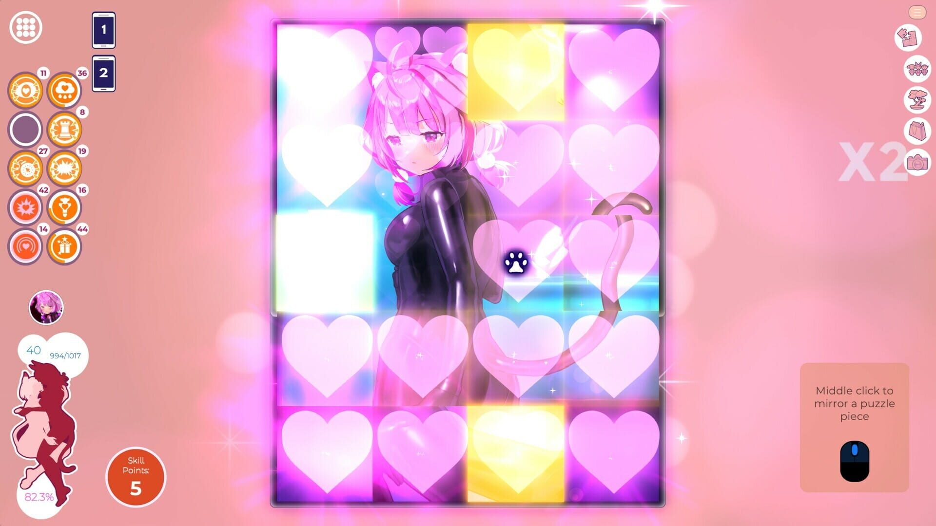 Screenshot for Mosaique Neko Waifus 5