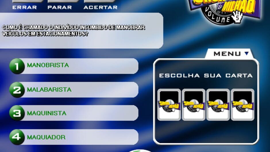 Screenshot for Show do Milhão Volume 5