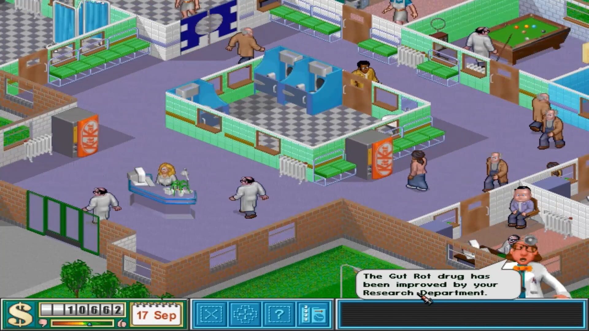 Screenshot for Theme Hospital