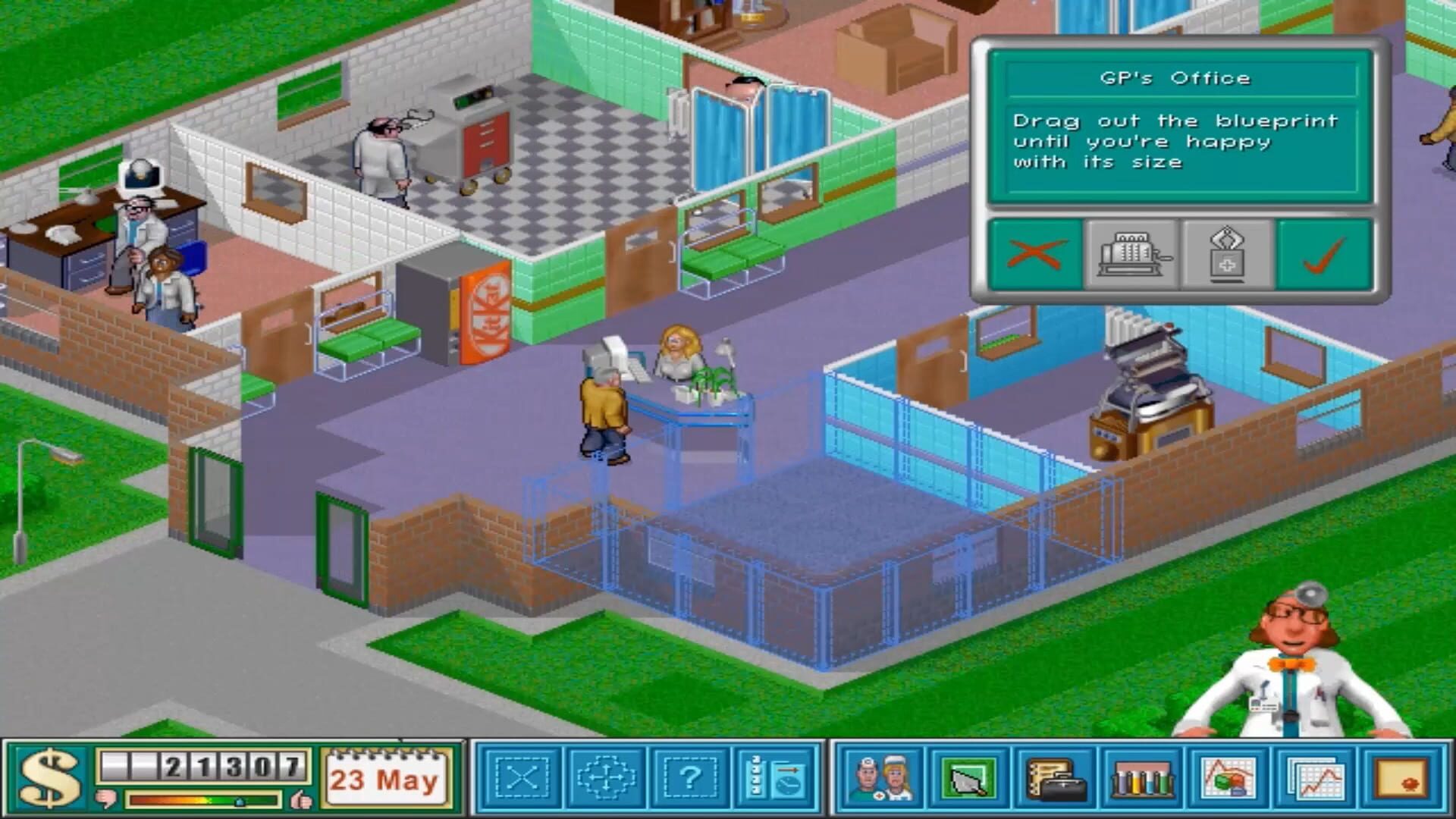 Screenshot for Theme Hospital