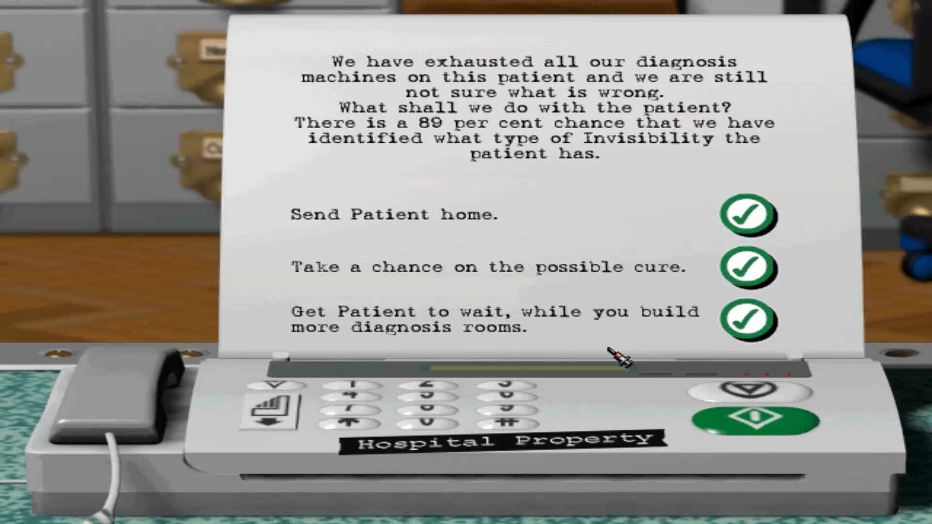 Screenshot for Theme Hospital