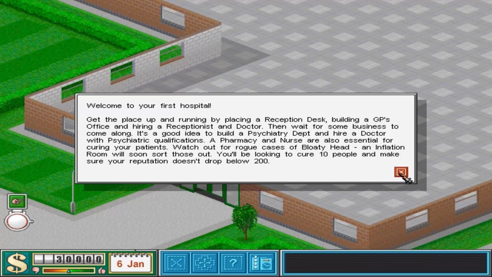 Screenshot for Theme Hospital
