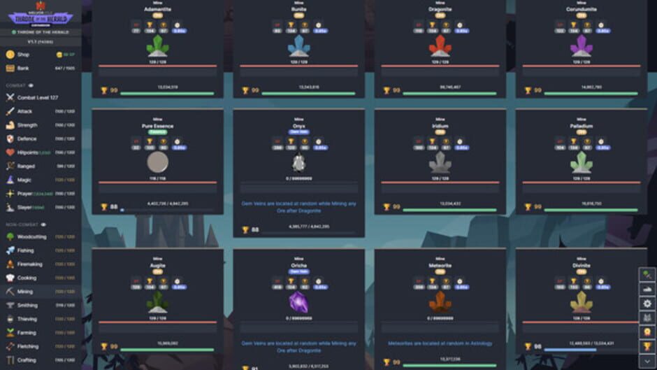 Screenshot for Melvor Idle: Throne of the Herald