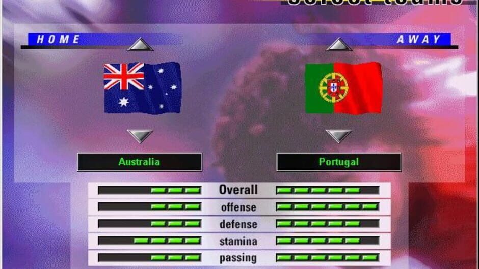 Screenshot for Microsoft Soccer