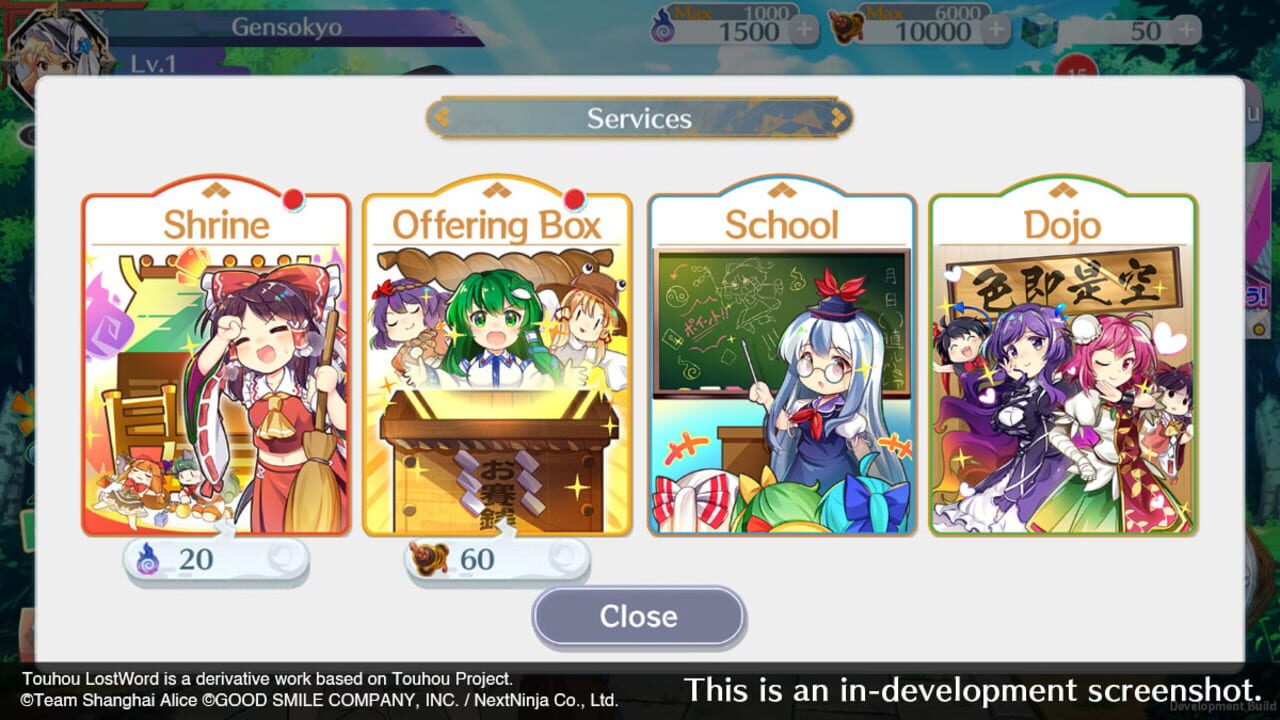 Screenshot for Touhou LostWord