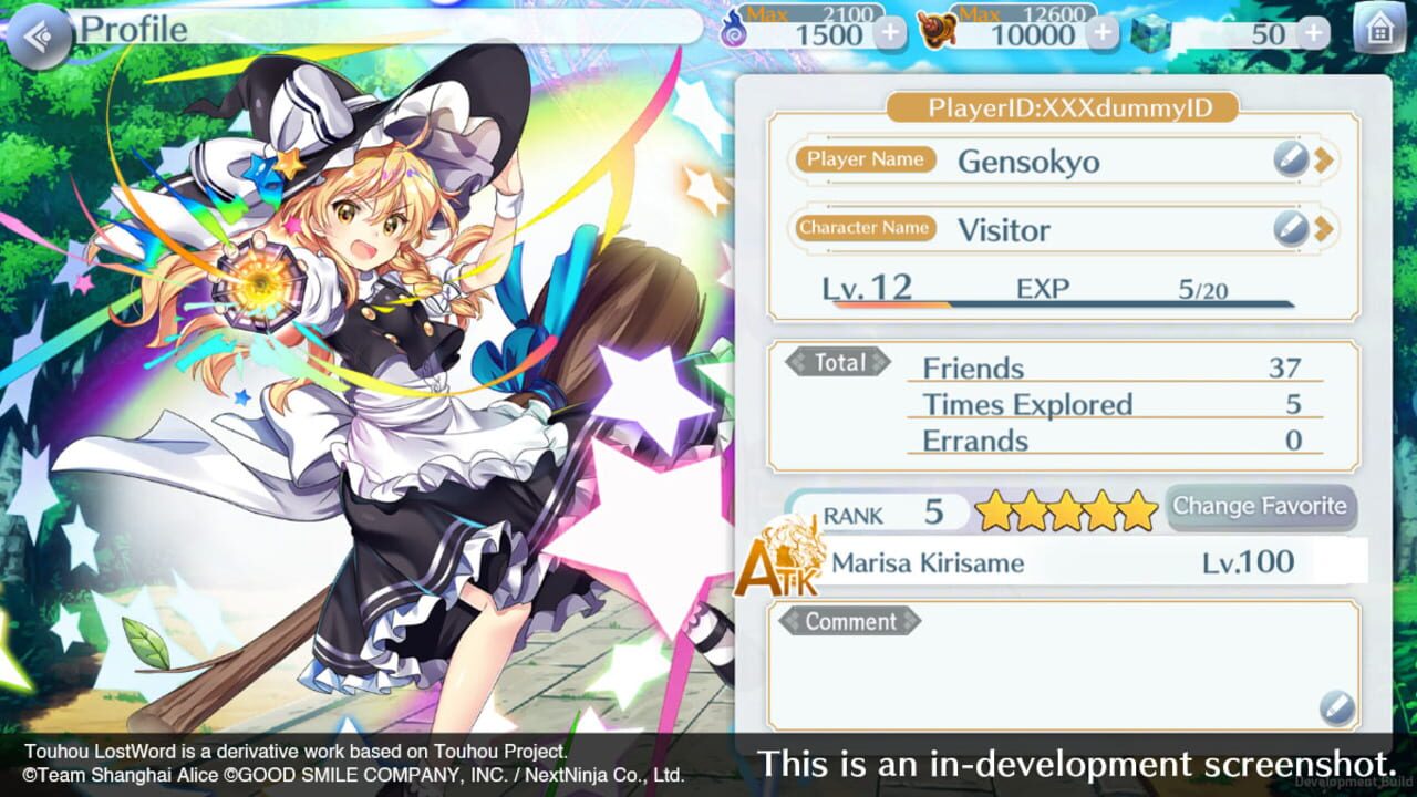 Screenshot for Touhou LostWord