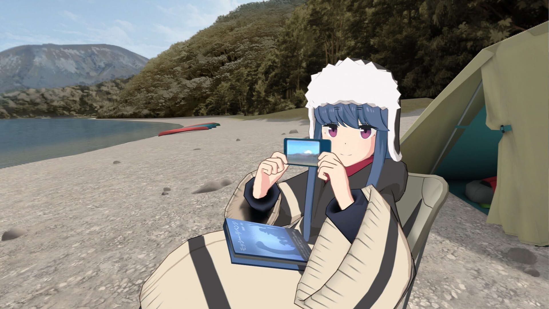 Screenshot for Laid-Back Camp: Virtual - Lake Motosu