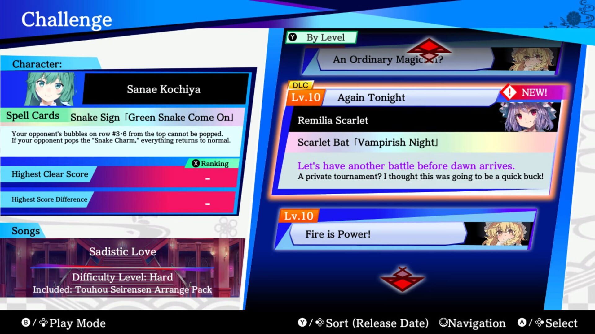 Screenshot for Touhou Spell Bubble: Touhou Seirensen Arrangements Pack