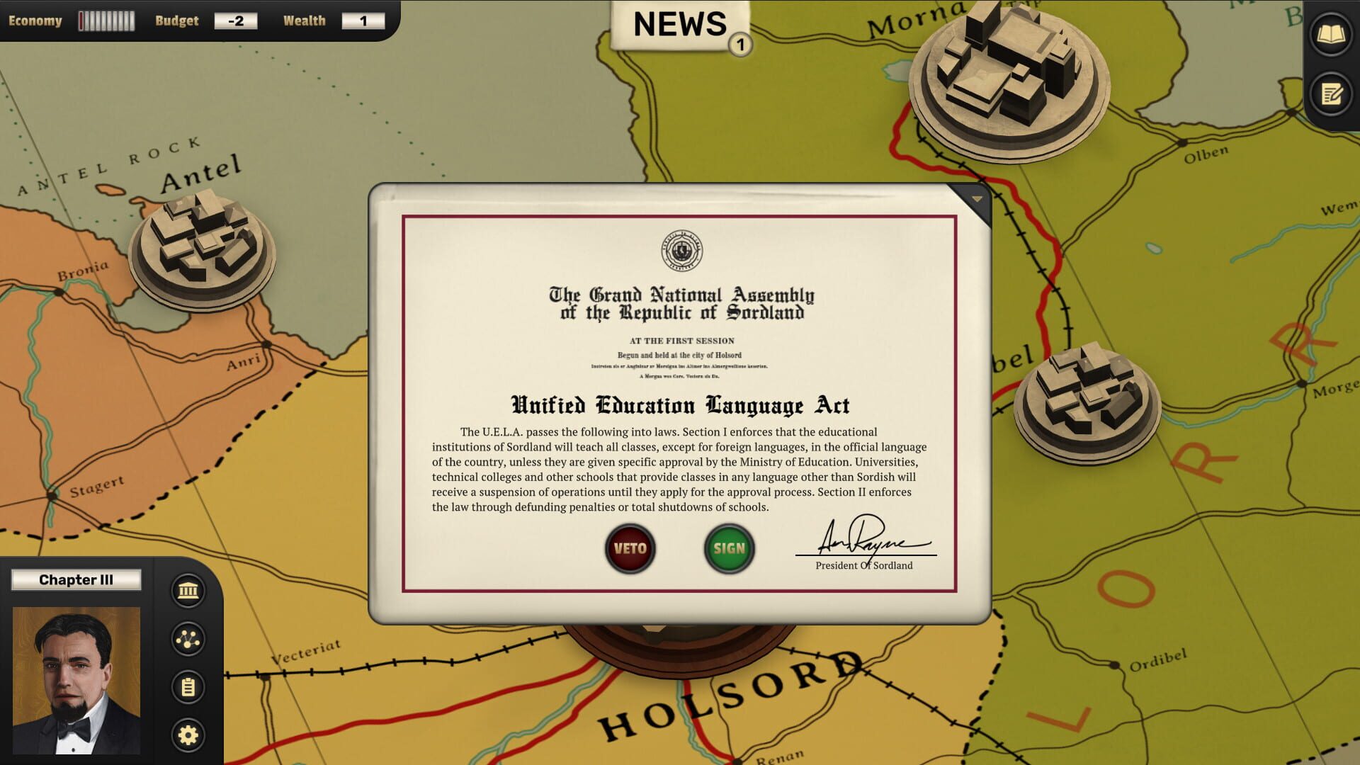 Screenshot for Suzerain