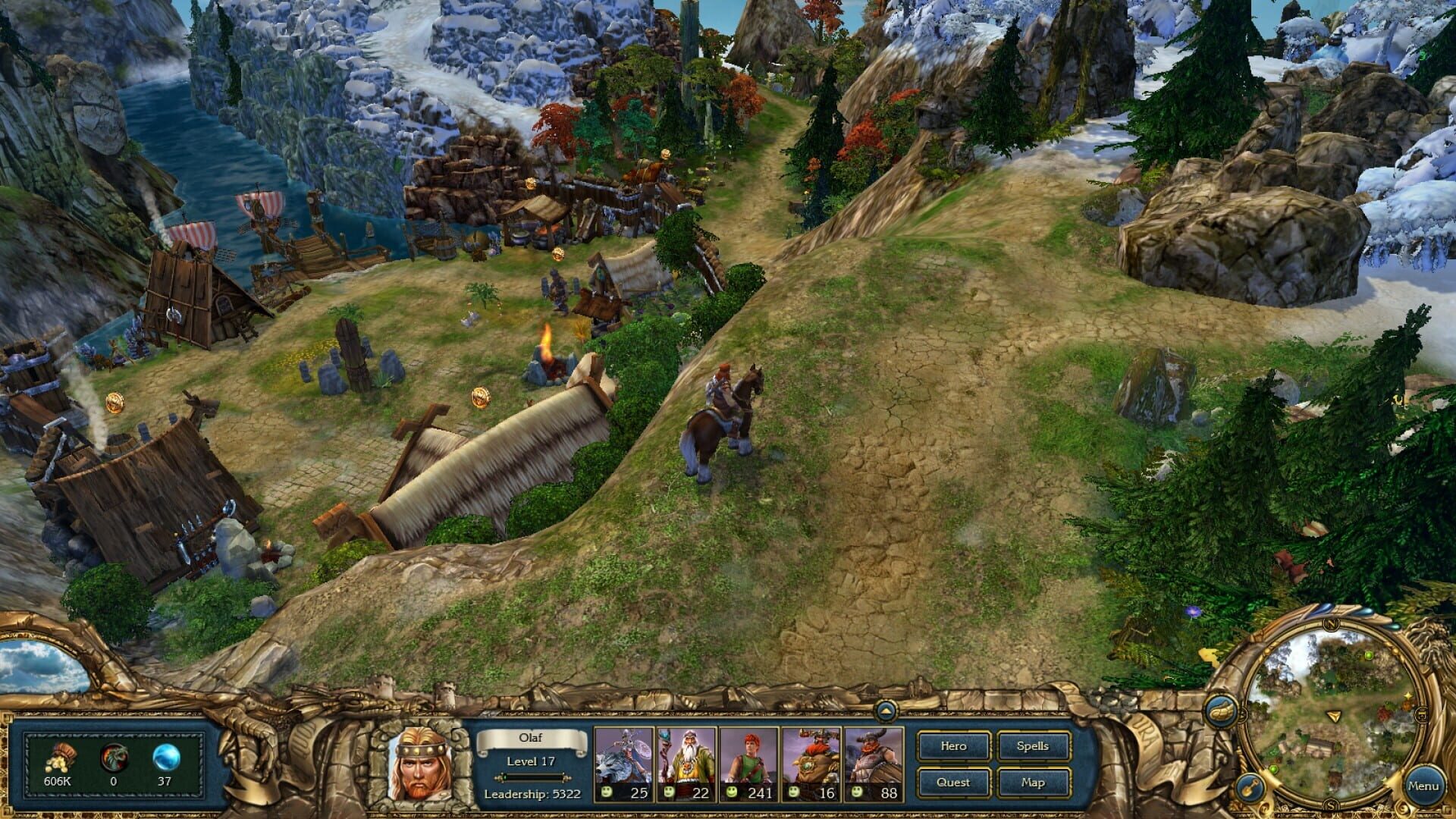 Screenshot for King's Bounty: Warriors of the North