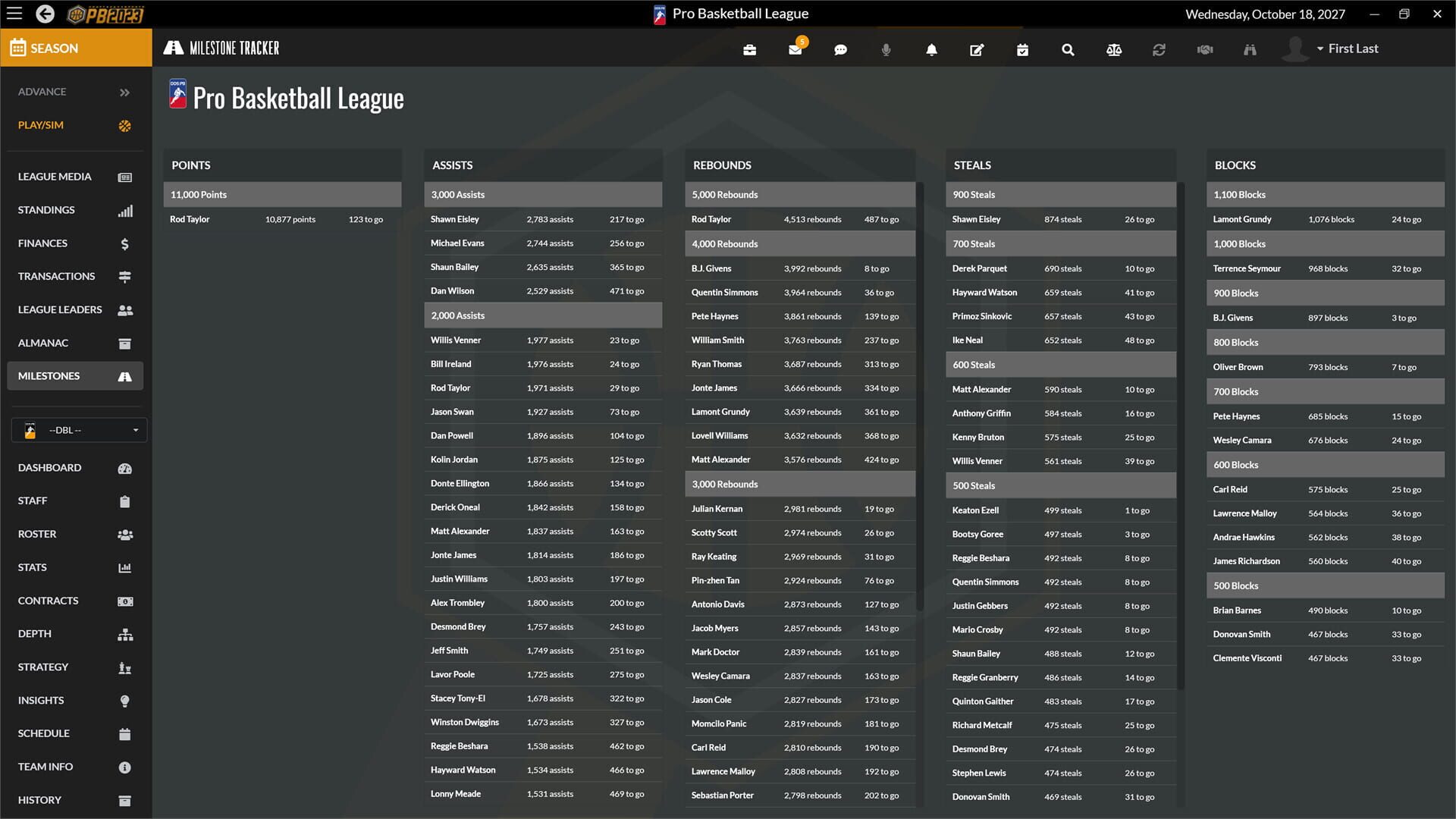 Screenshot for Draft Day Sports: Pro Basketball 2023