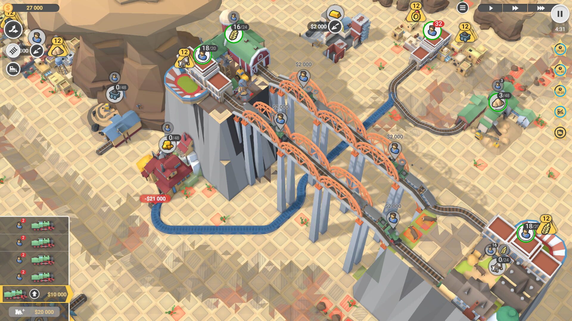 Screenshot for Train Valley 2: Workshop Gems - Sapphire
