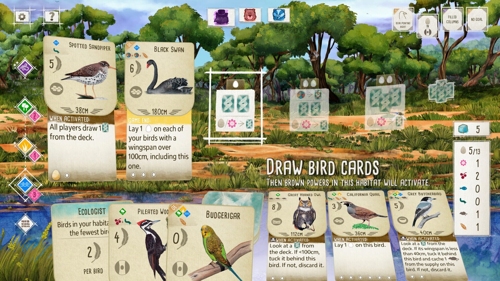 Screenshot for Wingspan: Oceania Expansion