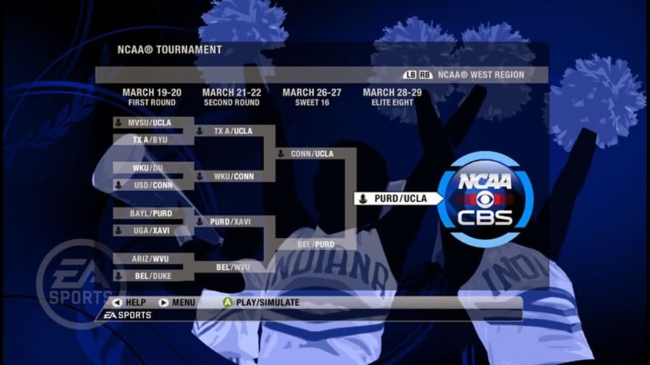 Screenshot for NCAA Basketball 09