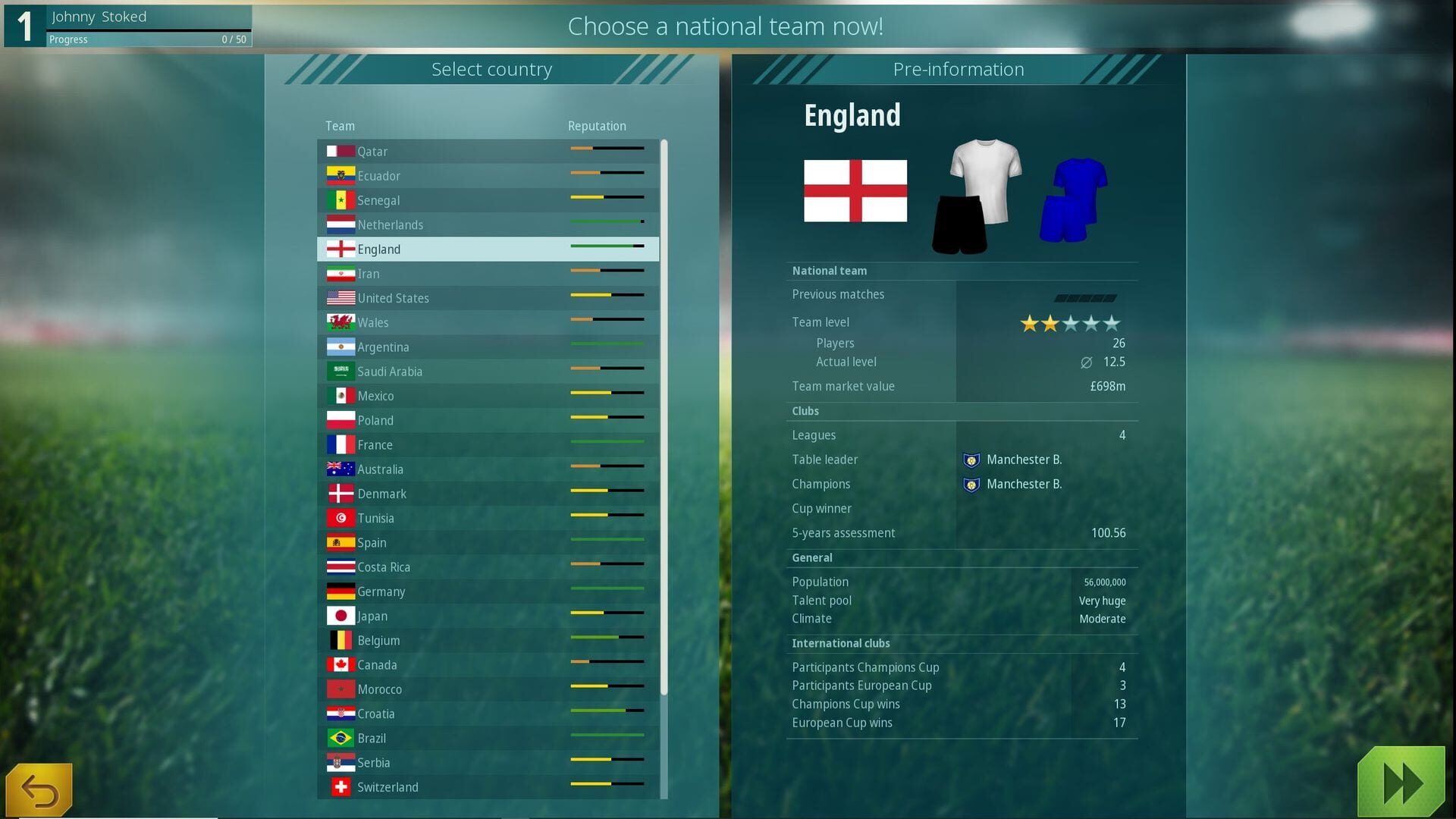 Screenshot for We Are Football: National Teams